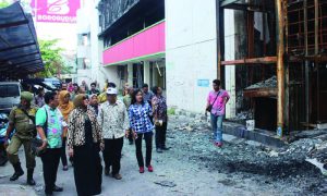 Tinjau Lokasi Pasar Banjarsari Pasca Kebakaran