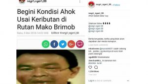 Hoax Masih Saja Susupi Kerusuhan Mako Brimob