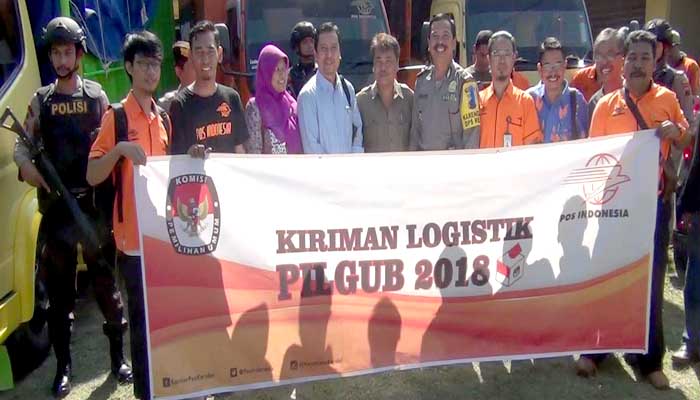 Pengiriman Logistik Pilgub Dikawal Polisi