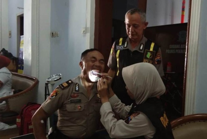 Deteksi Dini Penyakit, Ratusan Personel Polres Jalani Rikkes
