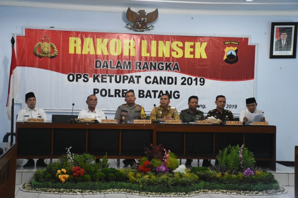 Catat, Operasi Ketupat Candi Akan Kembali DigelarRAKOR - Kepolisian Resor Batang menggelar Rapat Koordinasi Lintas Sektoral (Linsek) di Aula Rupatama Polres Batang, Selasa (14/5). M DHIA THUFAIL