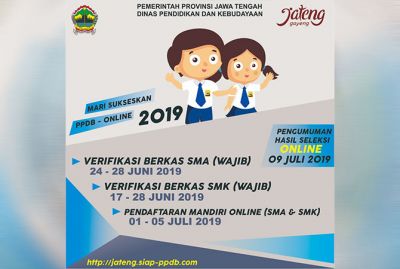 daftar ppdb online, calon siswa sma/smk di jateng wajib