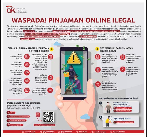 OJK Blokir 3.193 Pinjaman Online dan Investasi Ilegal – Radar Pekalongan Online